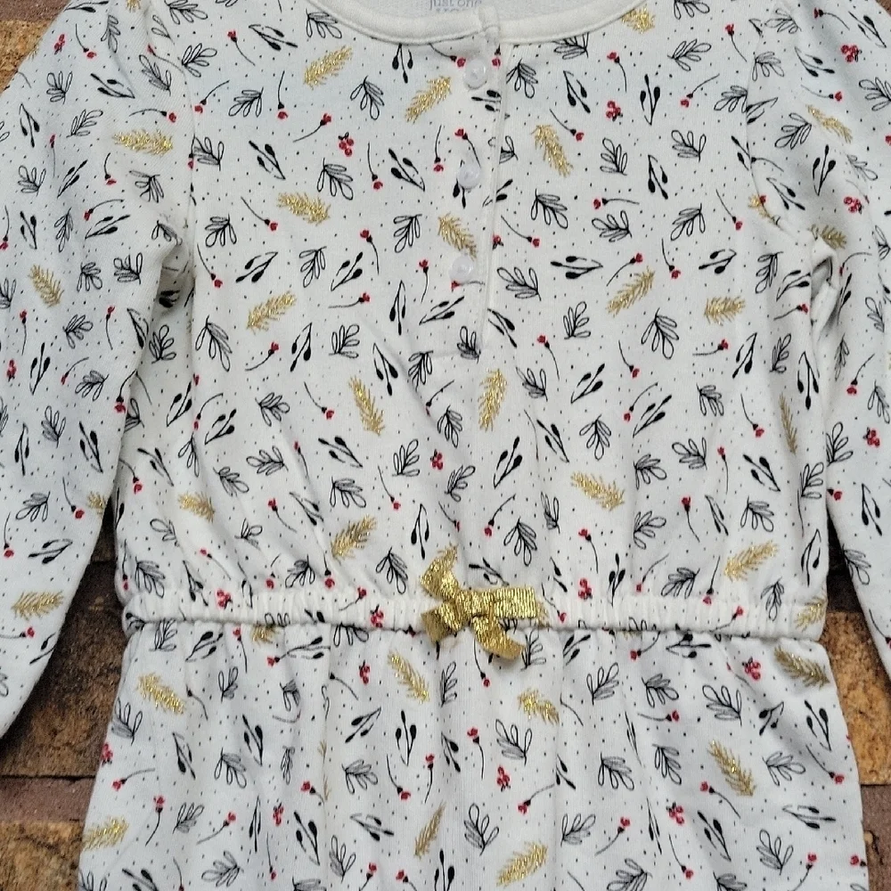 Carter's Jumpsuit with Floral and Feather Accents Size 18 Months